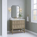 Emmeline 36 Single Vanity Pebble Oak Side View