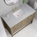Emmeline 48 Inch Single Vanity Pebble Oak Ethereal Noctis Silestone Top