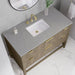 Emmeline 48 Single Vanity Pebble Oak Eternal Serena Silestone Top