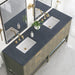 Emmeline 72 Double Vanity Pebble Oak Charcoal Soapstone Top 