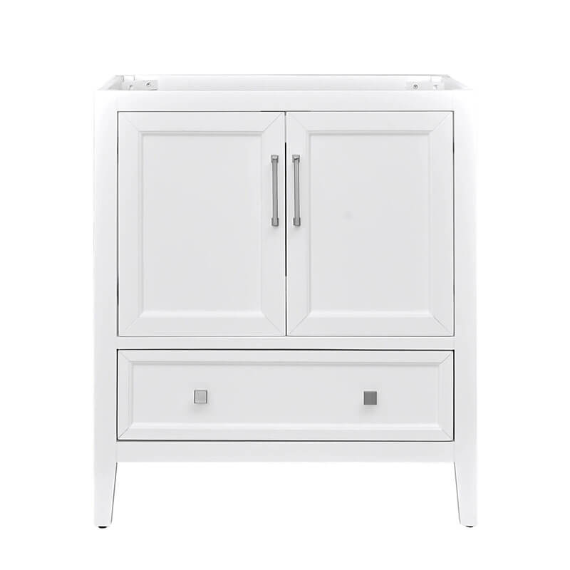 Everette 30 inch Single Vanity White Cabinet Only