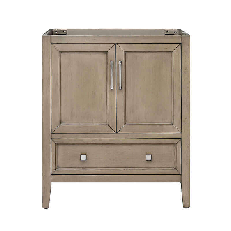 Everette 30 Single Vanity Gray Oak Cabinet Only
