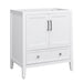 Everette 30 Single Vanity White Cabinet Only Corner View