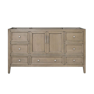 Everette 60 Single Vanity Gray Oak Cabinet Only