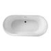 Flora F5930 59 x 30 Inch Freestanding Acrylic Soaker Tub Rounded Edges