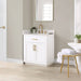 Gavino 30 inch Single Bathroom Vanity with Top White Side View