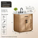 Gavino 30 Single Bathroom Vanity with Top Light Brown Dimensions
