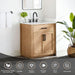 Gavino 30 Single Bathroom Vanity with Top Light Brown Features