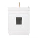 Gavino 30 Single Bathroom Vanity with Top White Back View