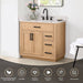 Gavino 36 inch Single Bathroom Vanity with Top Light Brown Features