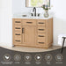 Gavino 42 inch Single Bathroom Vanity with Top Light Brown Features