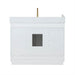 Gavino 42 inch Single Bathroom Vanity with Top White Back View