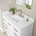 Gavino 42 inch Single Bathroom Vanity with Top White Countertop