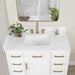 Gavino 42 Single Bathroom Vanity with Top White Countertop Front View
