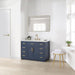 Gavino 48 inch Single Bathroom Vanity with Top Royal Blue Corner View