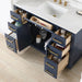 Gavino 48 inch Single Bathroom Vanity with Top Royal Blue Drawer