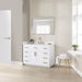 Gavino 48 inch Single Bathroom Vanity with Top White Corner View