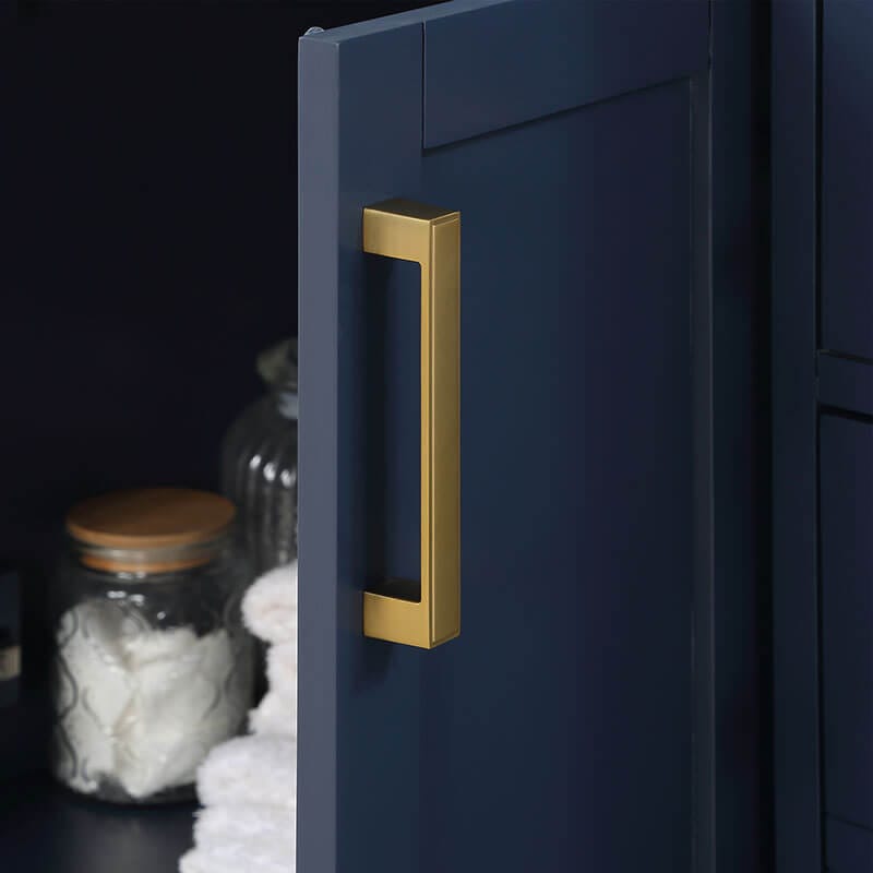 Gavino 48 Single Bathroom Vanity with Top Royal Blue Hardware