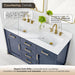 Gavino 54 Double Bathroom Vanity with Top Royal Blue Countertop