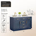 Gavino 54 Double Bathroom Vanity with Top Royal Blue Dimensions
