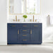 Gavino 54 Double Bathroom Vanity with Top Royal Blue Front View