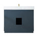 Gazsi 42 Single Bathroom Vanity with Top Charcoal Blue Back View