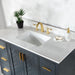 Gazsi 48 Single Bathroom Vanity with Top Charcoal Blue Countertop