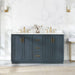 Gazsi 60 Double Bathroom Vanity with Top Classic Blue Front View