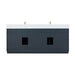 Gazsi 84 Double Bathroom Vanity with Top Classic Blue Back View