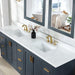 Gazsi 84 Double Bathroom Vanity with Top Classic Blue Countertop