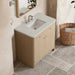 Gracyn 36 Inch Single Vanity in Coastal Driftwood With Siberian Silestone Widespread Top