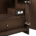 Gracyn 36 Inch Single Vanity in Sable With Integrated 120V Outlet With USB Ports