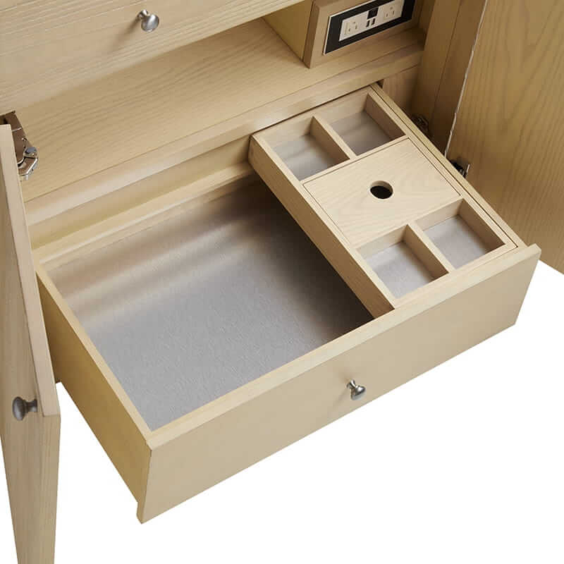 Gracyn 36" Single Vanity in Coastal Driftwood With One Interior Shelf and One Internal Drawer