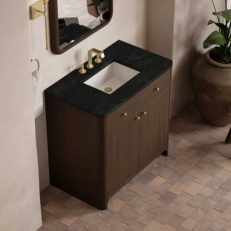 Gracyn 36" Single Vanity in Sable With Phantome Eclos Widespread Top