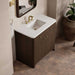 Gracyn 36" Single Vanity in Sable With White Zeus Quartz Widespread Top