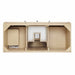 Gracyn 48 Inch Single Vanity in Coastal Driftwood Top View