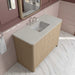 Gracyn 48 Inch Single Vanity in Coastal Driftwood With Siberian Silestone Widespread Top