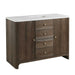 Gracyn 48 Inch Single Vanity in Sable Corner View With Countertop