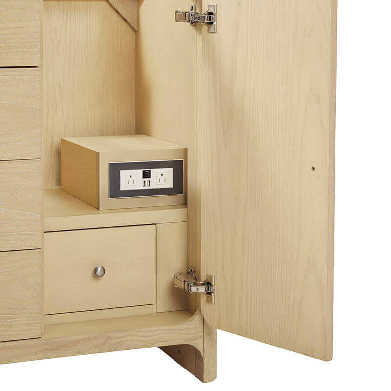 Gracyn 48 Single Vanity Coastal Driftwoodi Ntegrated Outlet With Usb Ports