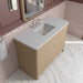 Gracyn 48" Single Vanity in Coastal Driftwood With White Zeus Quartz Widespread Top