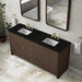 Gracyn 72 Inch Double Vanity in Sable With Phantome Eclos Widespread Top
