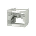 Haley 30 Single Sink Bathroom Vanity with Dual Mount Option Soft Sage Cabinet Only Back View