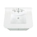 Haley 30 Single Sink Bathroom Vanity with Dual Mount Option Soft Sage in White Engineered Stone