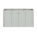 Haley 48 inch Single Sink Bathroom Vanity with Dual Mount Option Soft Sage Cabinet Only Floating Front View