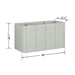 Haley 48 inch Single Sink Bathroom Vanity with Dual Mount Option Soft Sage Cabinet Only Freestanding Dimension
