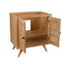 Harper 30 inch Single Sink Teak Bathroom Vanity Natural Teak Cabinet Only Open