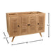 Harper 48 inch Single Sink Teak Bathroom Vanity Natural Teak Cabinet Only Dimension