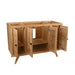 Harper 48 Single Sink Teak Bathroom Vanity Natural Teak Cabinet Only Corner View