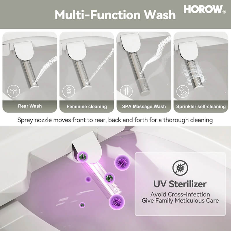 HOROW B0403 Smart Bidet Toilet Seat With Multi-Function Wash