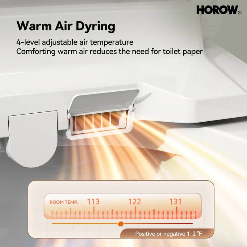 HOROW B0403 Smart Bidet Toilet Seat With Warm Air Dryer